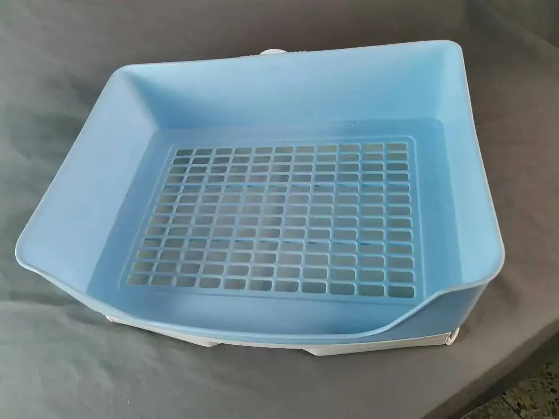 Large Bunny Toilet with Drawer - Rabbit Litter Box, Pet Bedpan for Adult Hamster/Guinea Pig/Ferret/Bunny Grate Potty Pet Toilet