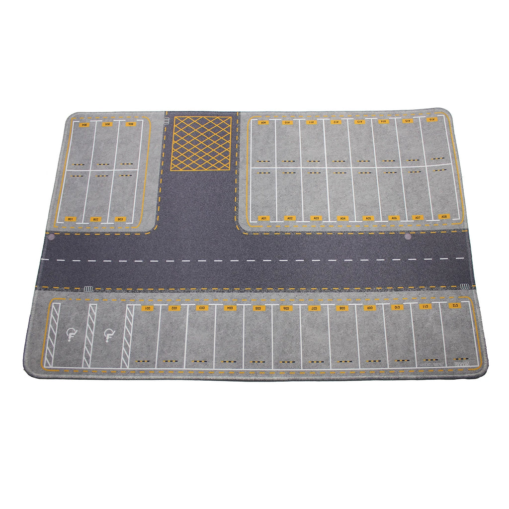 1:64 Scale Parking Road Garage Football Field Toy Mat Mouse Pad For Diecast Car Model Dolls Scene Display