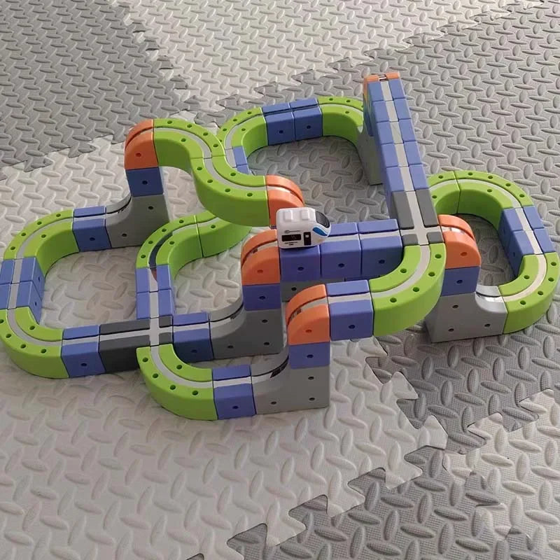 126pcs/Set Magnetic Car Track Sets Anti Gravity DIY Assembled Magnetic Race Rail Track 3D Building Vehicle Indoor Toy Gift