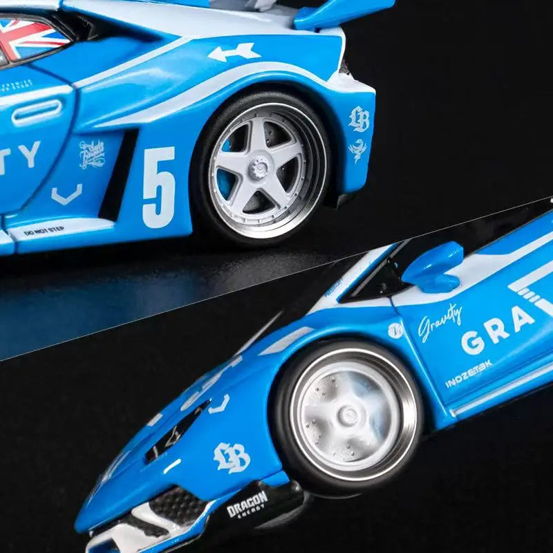 1/64 Car Model Bearing Wheels 9.8mm 10.8mm Rubber Tires W Brake Disc Caliper Axles Modify Spare Parts for 1:64 Cars