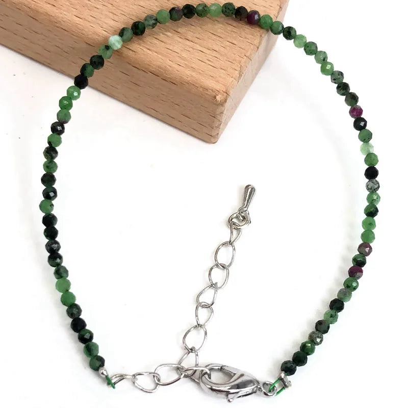 Mini 2-3mm Stone Beaded Faceted Natural Agat Quartzs Necklaces bracelet Female Fashion Party Choker for Women Girls Jewelry Gift