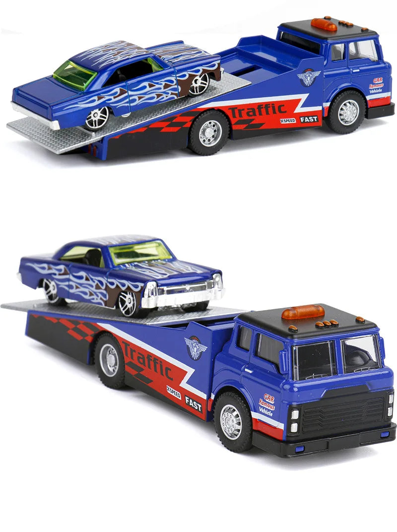 1:64 Scania Container Truck American Container Truck Alloy Diecast Model Car Home Decoration Ornaments Collections Hobby Holiday