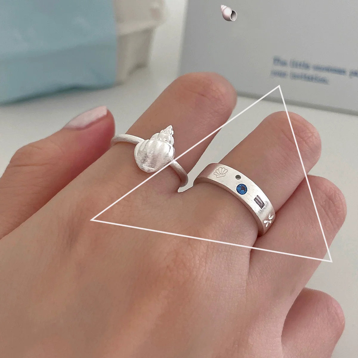 925 Sterling Silver Rings for Women Couple Minimalist Handmade Simple BIg Ring Party Jewelry Gift Prevent Allergy