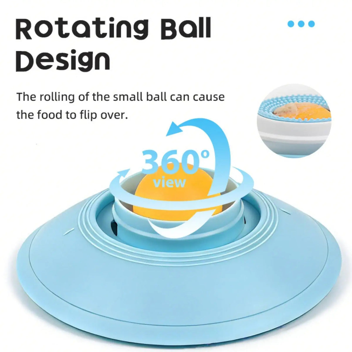 1pcs Dog Lick Bowl with Ball, Anti-Slip Licking Mat for Anxiety Relief, Slow Feeder for Liquid & Soft Food, Cat Dog Toy