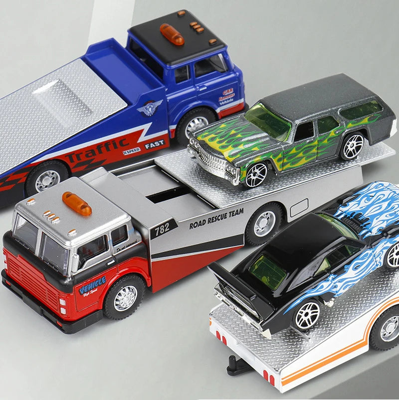 1:64 Scania Container Truck American Container Truck Alloy Diecast Model Car Home Decoration Ornaments Collections Hobby Holiday