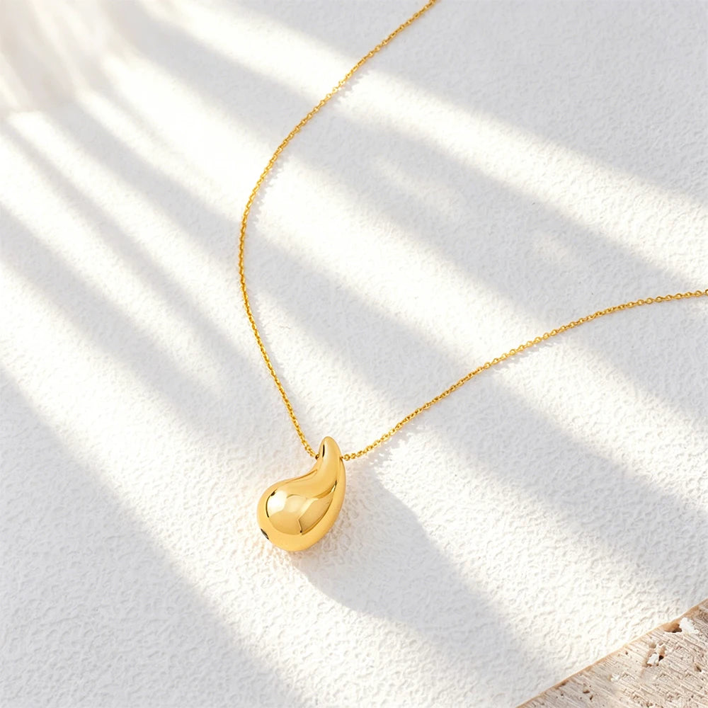 Italian  Gold Color Jewelry Set for Women Small Design Earrings and Necklace 2Pcs Set for Party Daily Wear Girls Gifts Jewelry