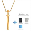 Geometric Cut Breathing Necklace: 2-in-1 Spring Telescopic Straw for Anxiety Relief, Stress Relief & Mindfulness