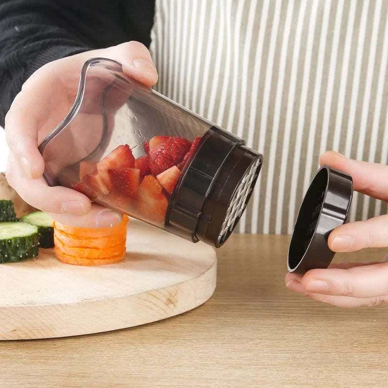 High-Quality Kitchen Slicing Equipment With Cup for Slicing Fruits Vegetables Strawberries Bananas as Kitchen Essential