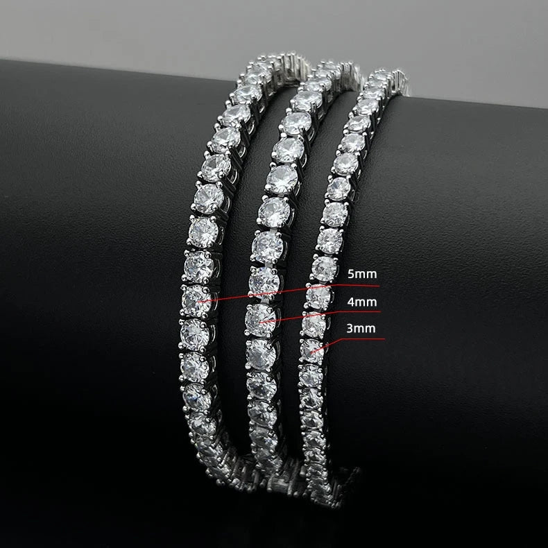 D VVS1 Moissanite Tennis Necklace For Women Top Quality 100% 925 Sterling Silver Sparkling Party Fine Jewelry