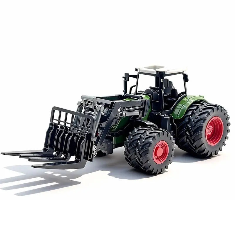Large Scale Tractor Toys DIY Farmer Car Playset Toy Transport Trailer Engineering Birthday Gifts