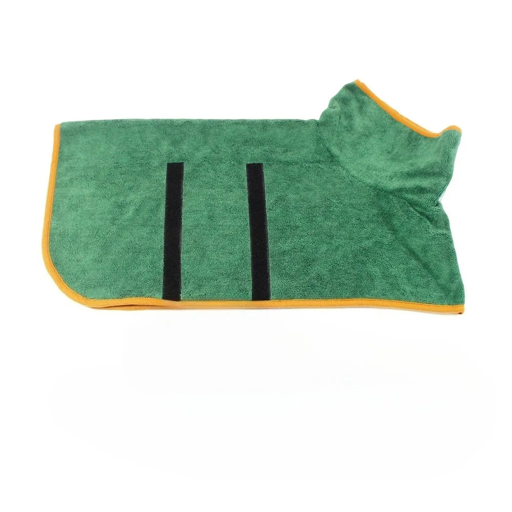 Large Pet Dog Bathrobe Absorbent Pet Quick Drying Bath Towel Dog Bath Towel Clean Absorbent Bathrobe Full Body Wrap for Big Dog