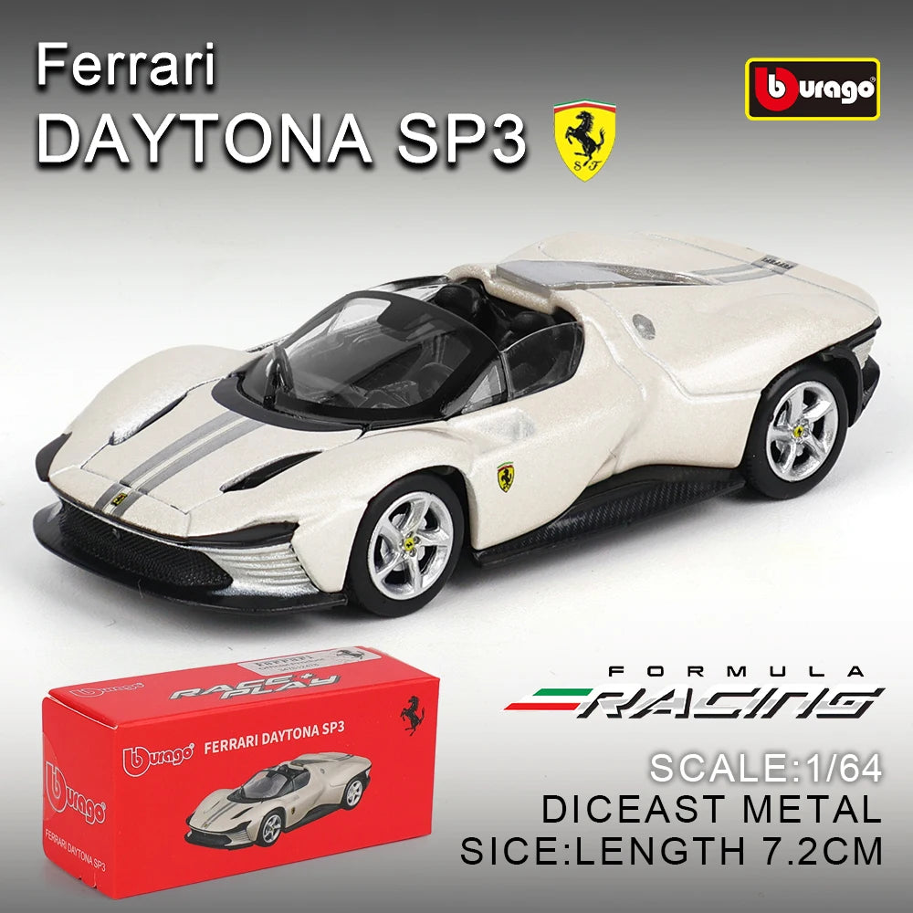 Bburago1:64 Ferrari E812 COMPETIZIONE Model Small Collection Car Alloy Model Toy Gift Scene Decoration Classic and Exquisite