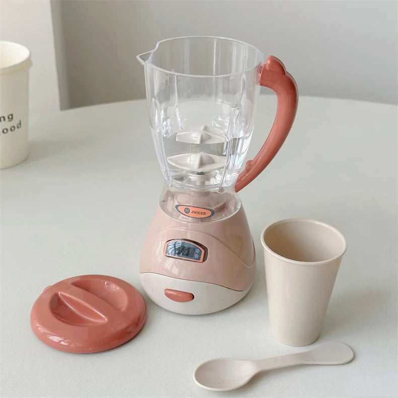 Mini Household Appliances Kitchen Toys Pretend Play Set with Coffee Maker Water Dispenser and Toaster for Kids Boys Girls Gifts