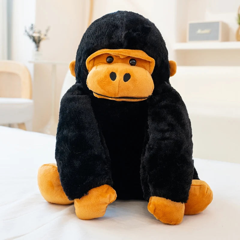 32CM Creative Gorilla Plush Backpack Cute Monkey Stuffed Doll Funny Student School Backpack Gifts
