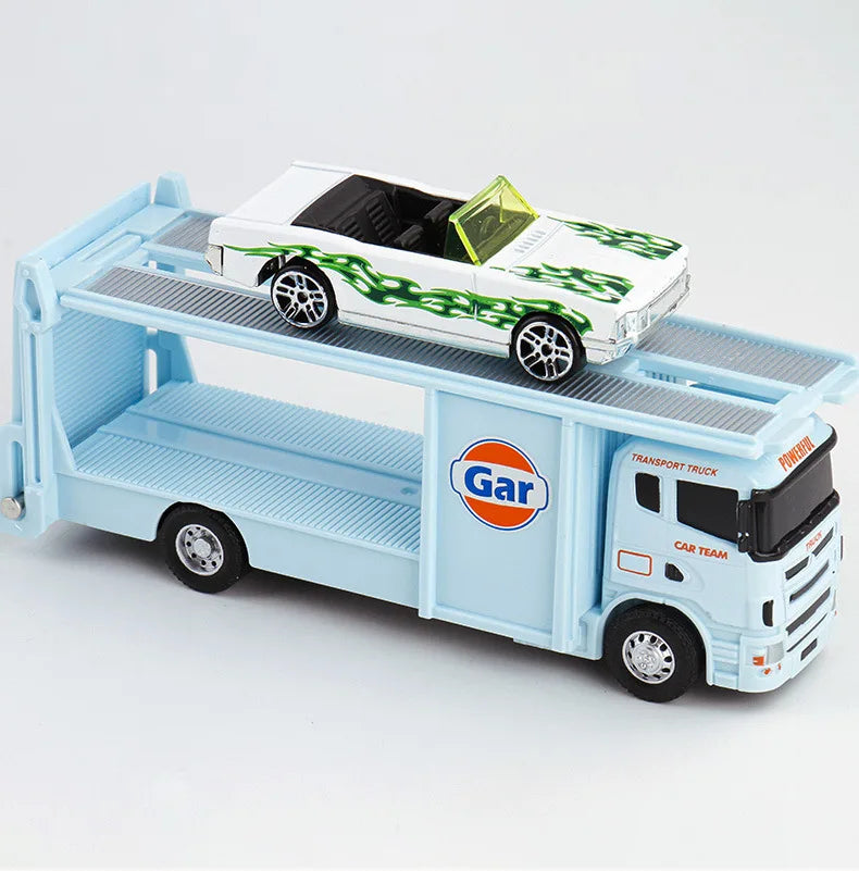 1:64 Scania Container Truck American Container Truck Alloy Diecast Model Car Home Decoration Ornaments Collections Hobby Holiday