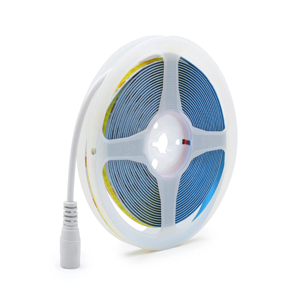 12V 24V COB LED Strip Light 1 2 5 Rows Super Bright 320 600 1600LED/M Flexible Tape High Density Linear Lights 3000K 4000K 6500K