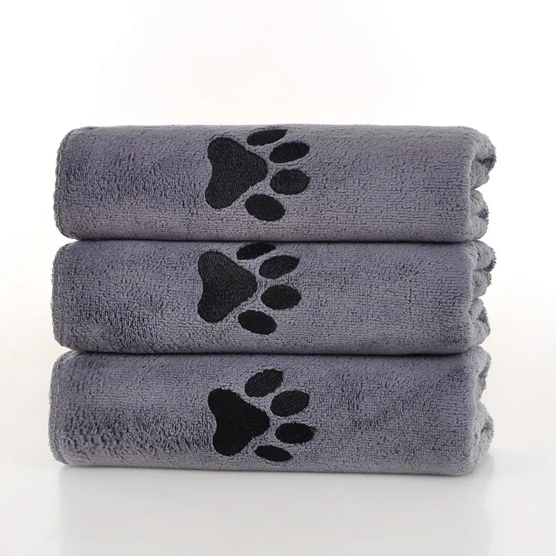 1-5PCS Soft Thick Pet Bath Towel Highly Absorbent Quick Dry Dog Towel for Cats Dogs Grooming Care