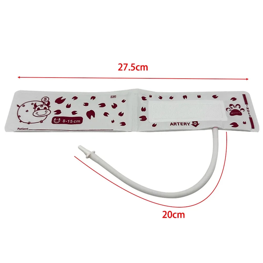 Pet & Animal Blood Pressure Monitoring Cuff, PVC Hose, Blood Pressure Measurement Cuff for Mice/Rabbits/Cats/Dogs/Cattle