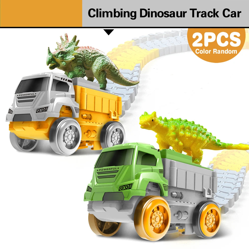 Replacement Cars for Tracks - Extra Race Car Accessories for Dinosaur Race Track & Train Toy Gift - for Kids Boys and Girls Toys