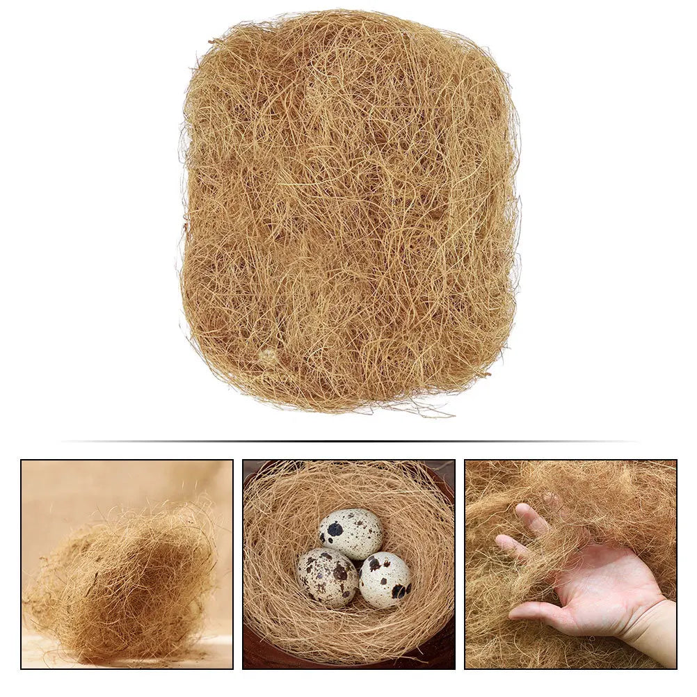 Natural Coconut Fiber Bird Nesting Pad Reusable Eco-Friendly Nest Material for Small Animals Pigeon House Lining