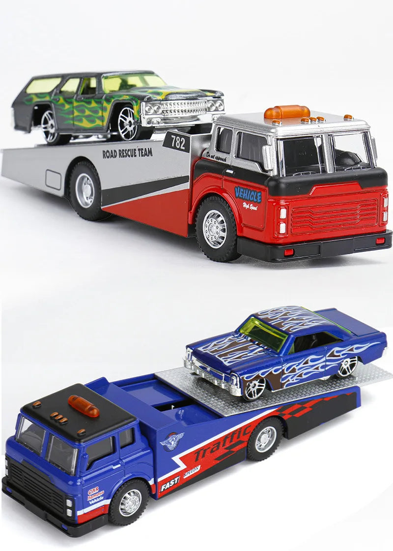 1:64 Scania Container Truck American Container Truck Alloy Diecast Model Car Home Decoration Ornaments Collections Hobby Holiday