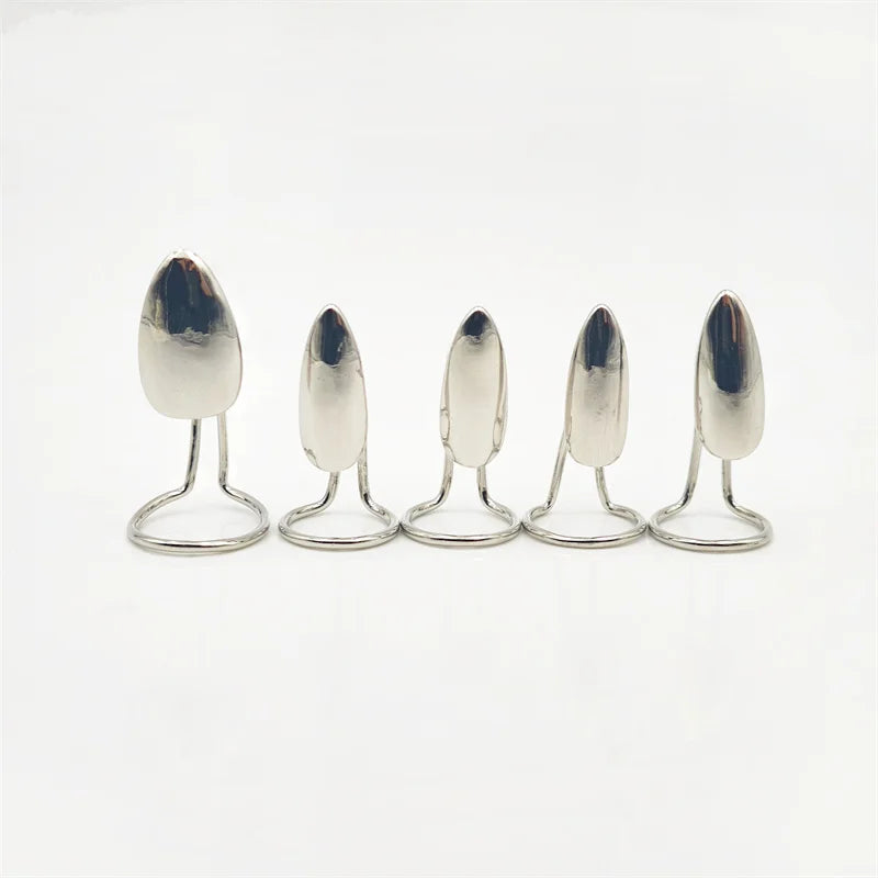 Gothic Cyberpunk Hip-pop Cosplay Ring Unisex Opening Adjustable Nail Rings Alloy Wearing Manicures 5Pcs/Set Jewelry Accessory