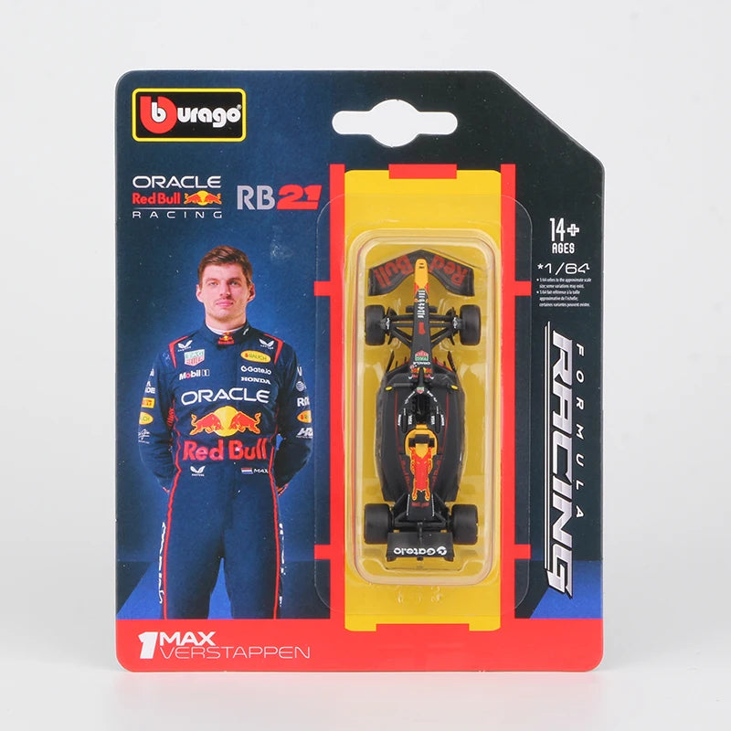 Bburago 1:64 2025 F1 Alloy Car Model SF25 RB21 W16 MCL39 Red Bull Mercedes Ferrari McLaren Formula Racing Diecast Toy