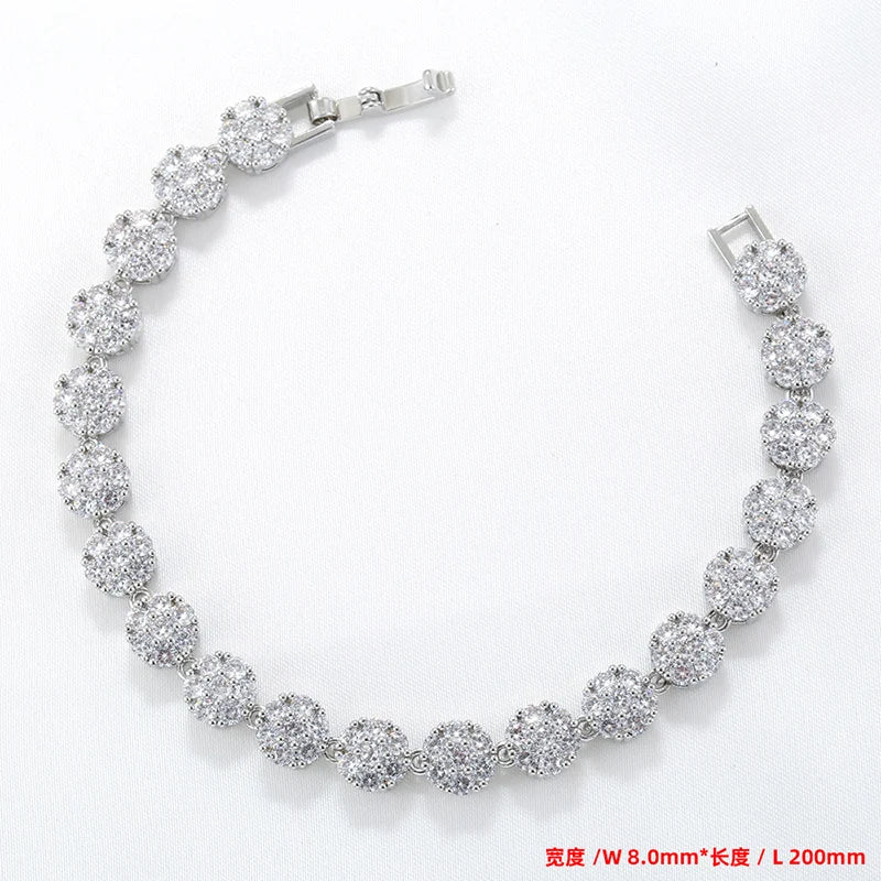 ZHUKOU Summer Dopamine Series Vibrant Colorful Flower Necklace Bracelet Wholesale:VL526 VL527