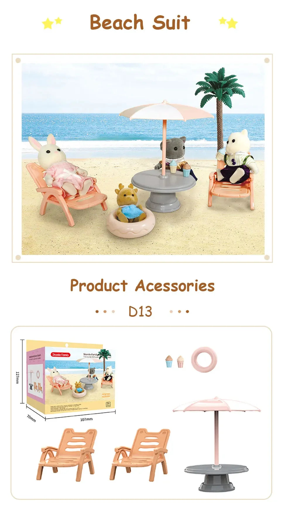 Toys Doll Forest Family Montessori Kitchen Miniature Doll House 1/12 Toy Kitchen Accessories Dollhouse Furniture Toys for Girls