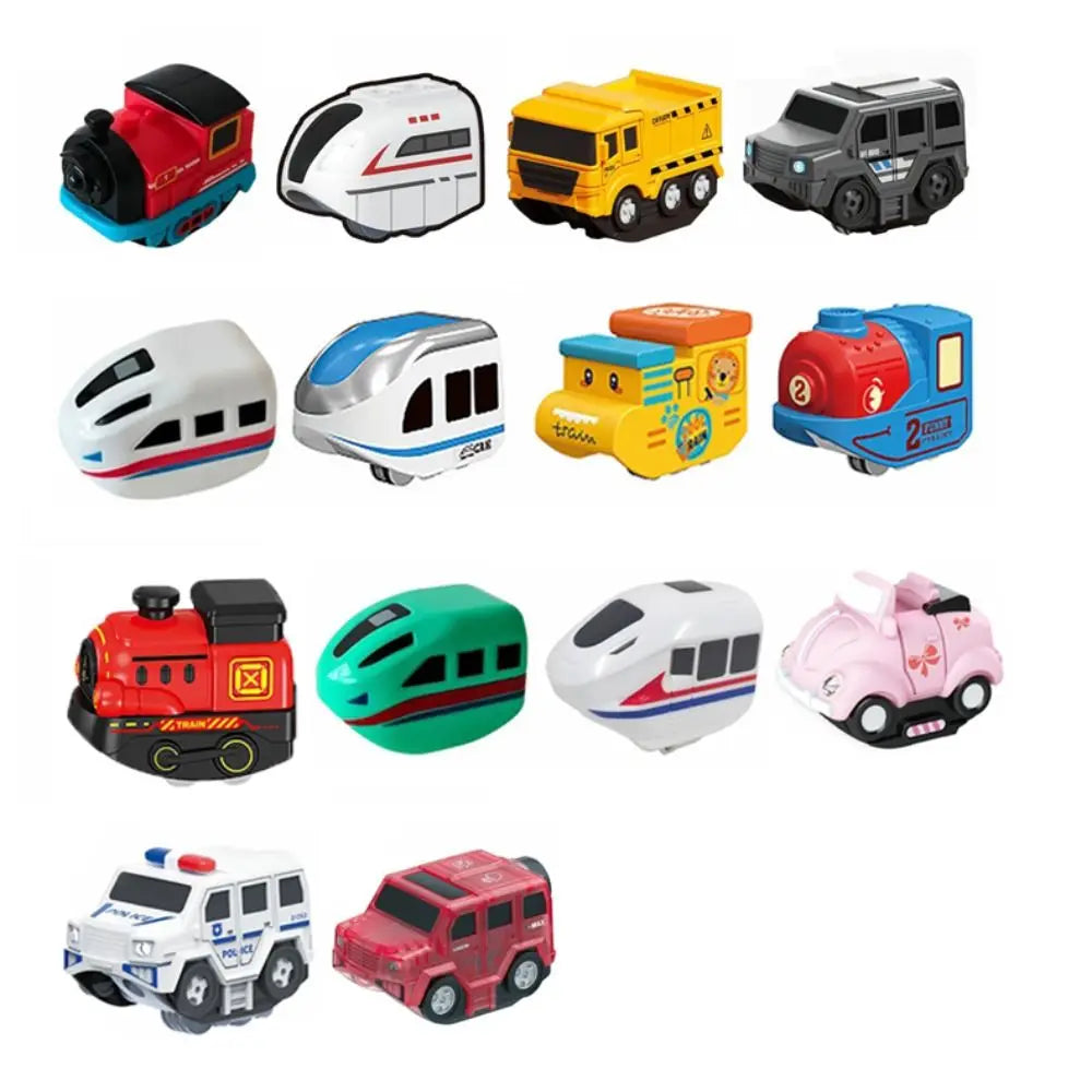 Fun Plastic Magnetic Tracks Train Smooth Steady Driving Intelligent Toy Railway Track Toys Small Train Kids Toy