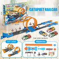 Stunt Speed Double Car Wheels Model Toys For Kids Racing Track Diy Assembled Rail Kits Educational Interactive Boy Children Toy