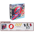 DIY Assembled Soft Track Car with Inertia Return for Kids Rolls Up Portable DIY Racetrack Birthday Gifts for Children