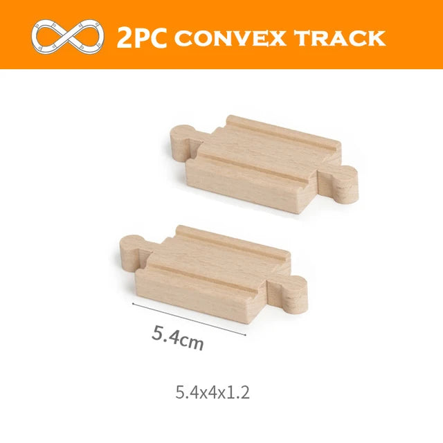 Wooden Train Track Racing Railway Toys All Kinds Wooden Track Accessories Fit for Biro Wood Tracks Toys for Children Gift
