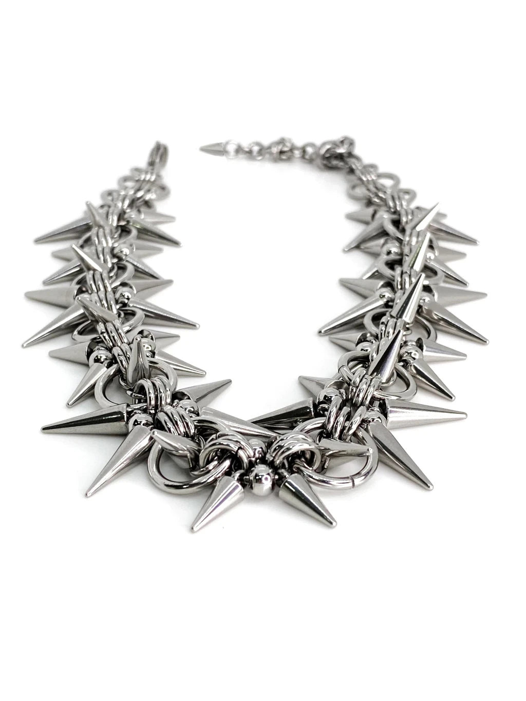 Punk Grunge Rock Rivet Chain Earrings Cool Fashion Handmade Geometric Necklace Goth Charm Jewelry Hip Hop Accessories