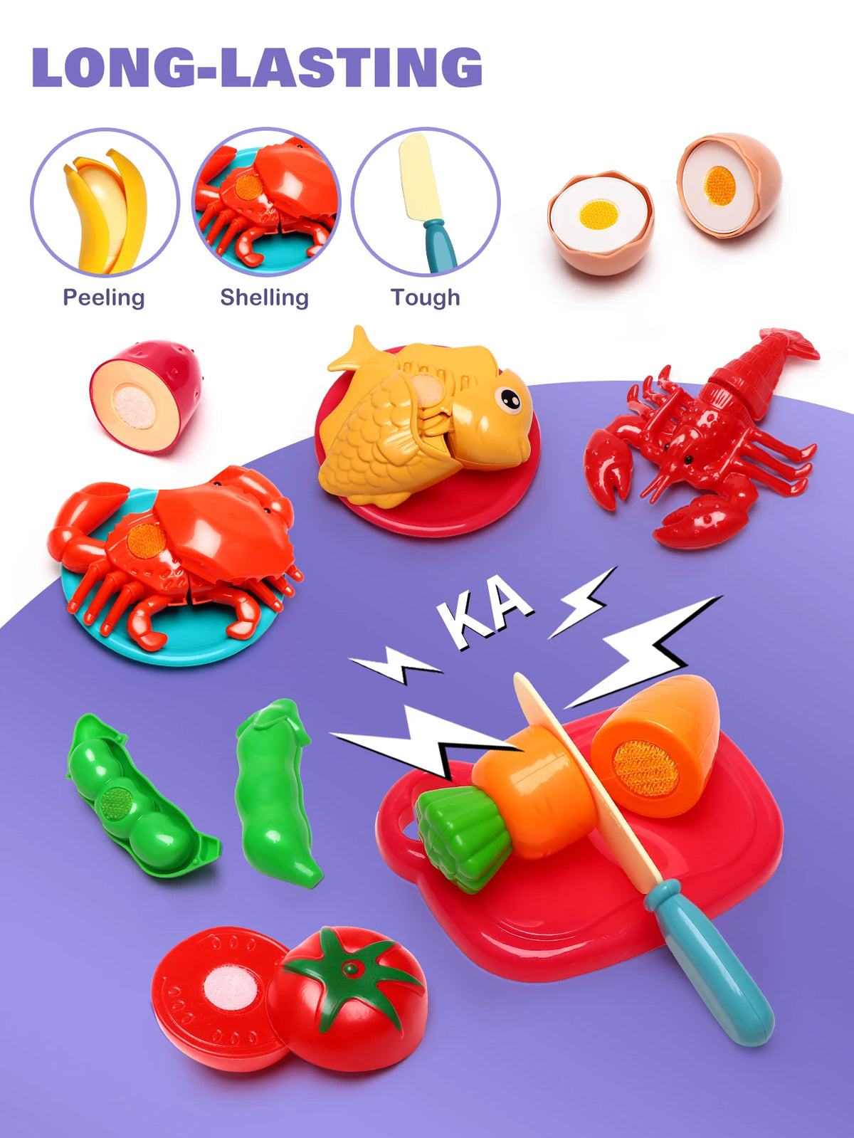 81pcs Kitchen Cute Fun Play Home Toys Simulation Fruit Kitchenware Vegetable Pizza