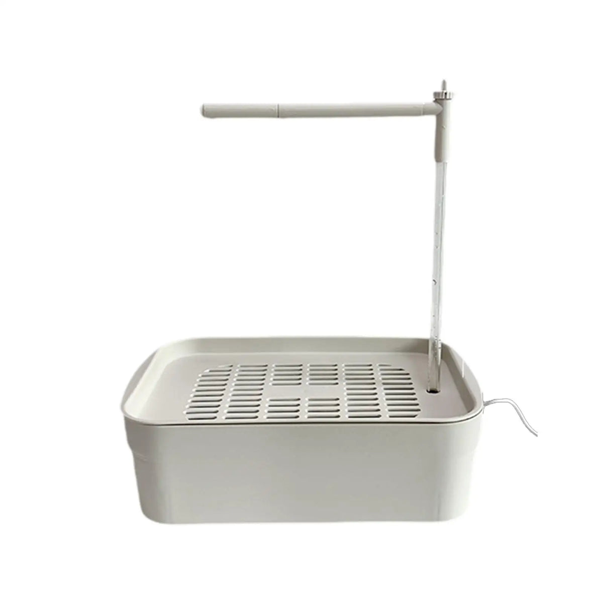 Automatic Bird Bath Tub with Running Water for African Grey Ferret Cockatiel