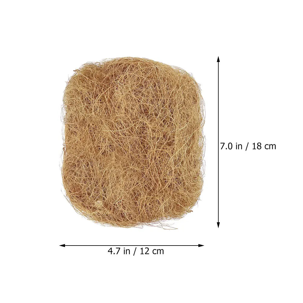 Natural Coconut Fiber Bird Nesting Pad Reusable Eco-Friendly Nest Material for Small Animals Pigeon House Lining