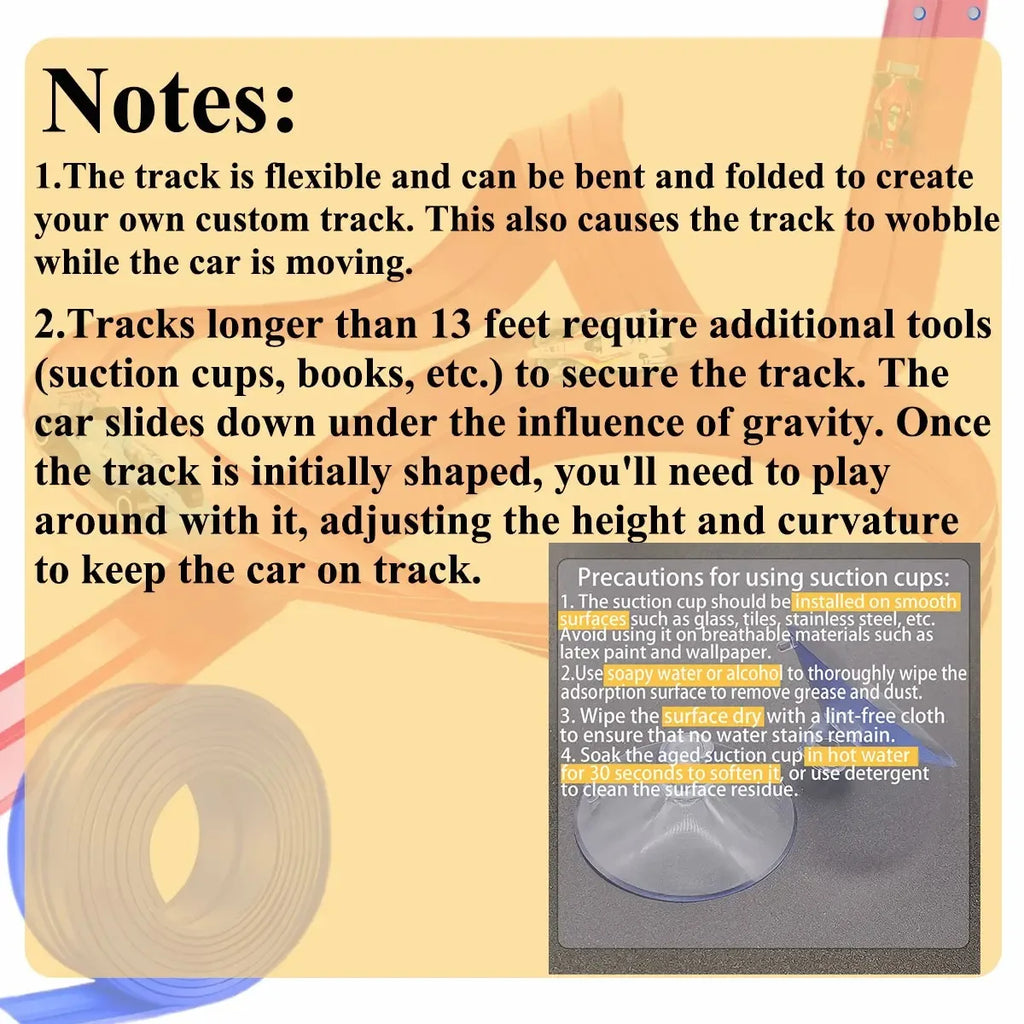 Soft Rubber Track Racing Car Toy Set, DIY Assembly Track, Educational Building Toys for Kids, Battery-Free Race Car Games