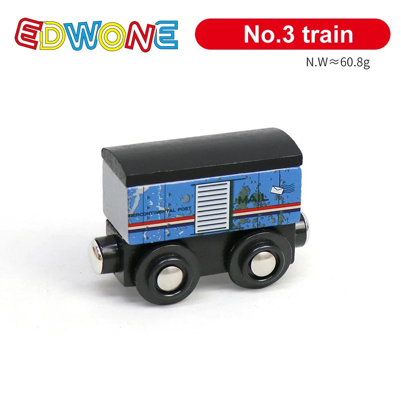 1pcs Magnetic Train Toys Wooden Train Locomotive Car Truck Railway Accessories Fit for Wooden Tracks Toys Gifts