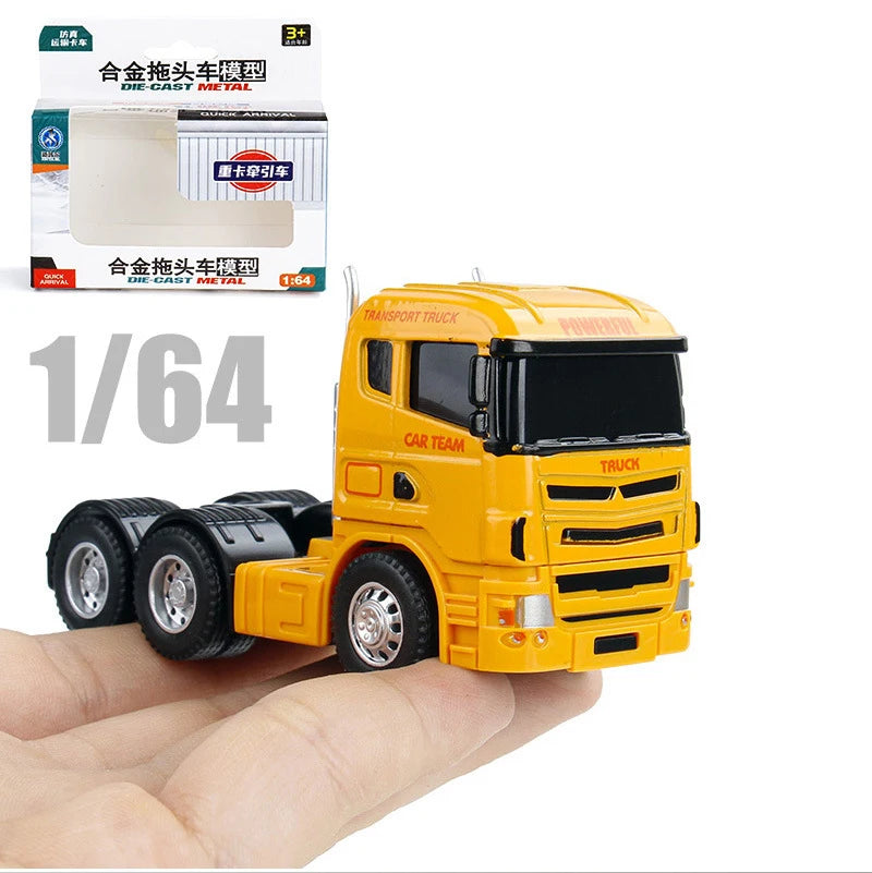 1:64 Scania Container Truck American Container Truck Alloy Diecast Model Car Home Decoration Ornaments Collections Hobby Holiday