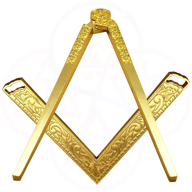 Premium Metal 6-Inch Masonic Plaza And Compass Bible Lodge Design Craft Gift for Masonic Brotherhood