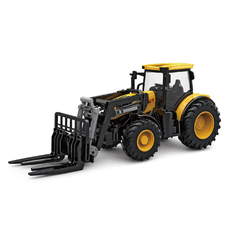 1/24 Tractor Inertia Car Farm Tractor Truck Transport Forklift Model Baby Car Boy Toy Engineering Car Childrens Educational Toys