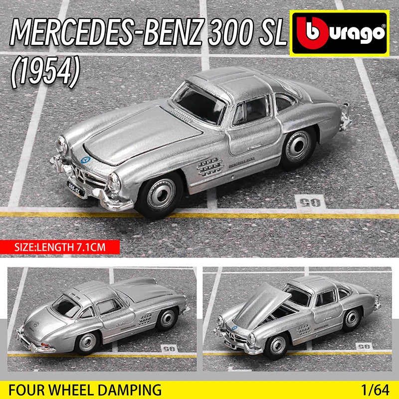 Bburago1:64 Ford GT500 Multiple Model Small Collection Car Alloy Model Toy Gift Scene Decoration Classic and Exquisite