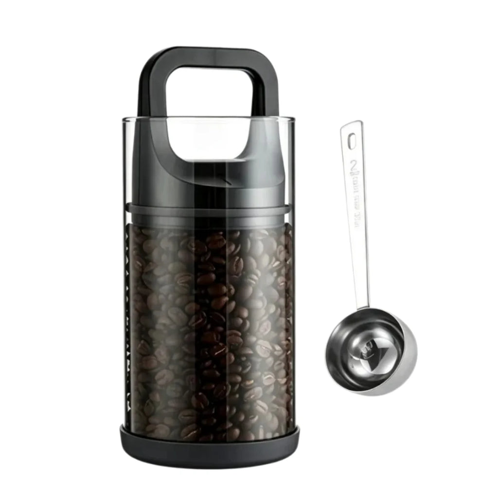 Clear Container Coffee Cans Vented and Vacuum Sealed Beans Fresh Keeping Tank Moisture Proof Storage