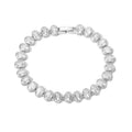 HECHENG,Oval Sparkling CZ Charm Bracelets Necklace for Women 18K Gold Plated Tennis Cubic Zircon Bohemia Beach Jewelry Set