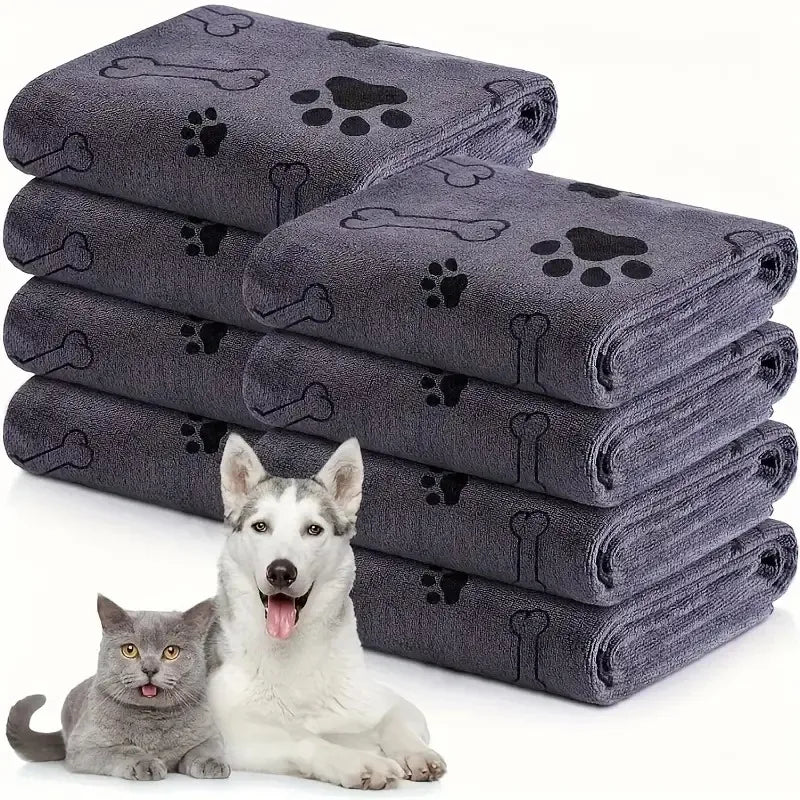 Quick-Drying Microfiber Dog Towel Absorbent Pet Bath Product Fiber Quick-drying Bath Towel Car Wiping Cloth Pet Supplies