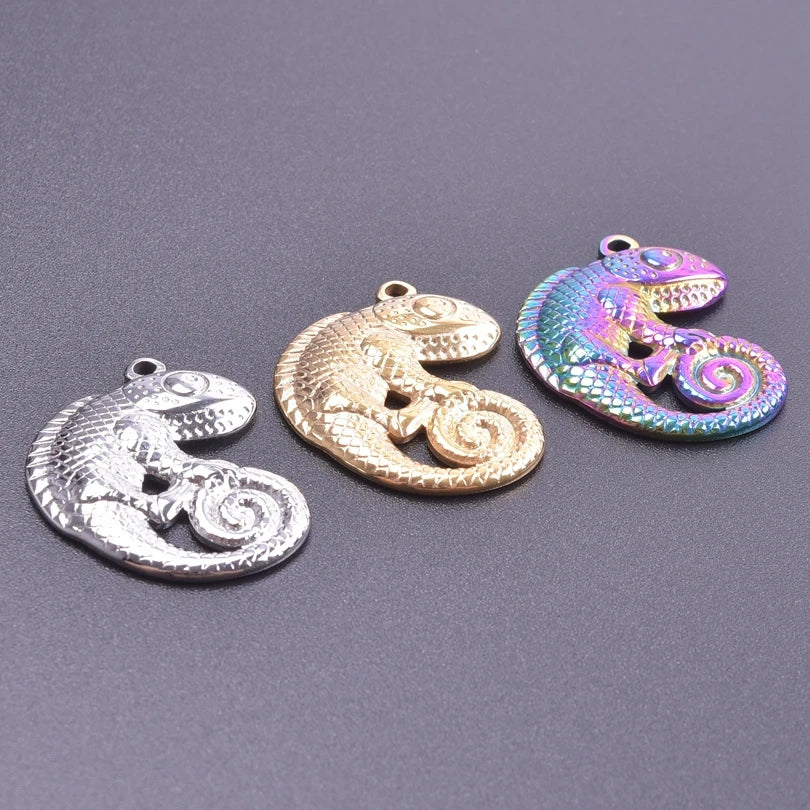 10PCS Ancient Egyptian Scarab Beetle Pendants Charms Stainless Steel Dragonfly Butterfly Pendant for Jewelry Making DIY Necklace