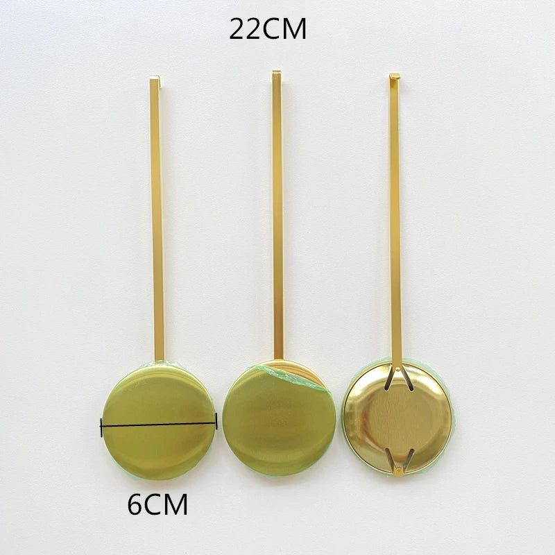 Quartz Clock Swing Metal Pendulum Bob Hammer Gold DIY Grandfather Wall Clock Repair Kits