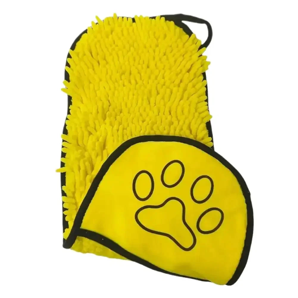 Quick Dry Pet Towel Soft Dog Bath Robe Towel Super Absorbent Cat Bath Towel Convenient Pet Cleaning Washcloth Dog Accessories