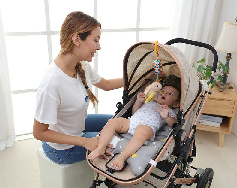 Baby Sensory Hanging Rattles Soft Learning Toy Plush Animals Stroller Infant Car Bed Crib with Teether for Babies Toddlers